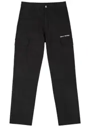 Daily Paper Logo-embroidered Twill Cargo Trousers - Black - M M