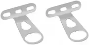 ａ aternee 4X 2Pcs Bike Front Basket Holder for Bike Basket Install Lamp Support Easy Installation Mounting Brackets for Outdoor Cycling