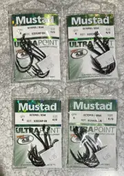 4 Packs Mustad Octopus Beak Hooks Size 6/0