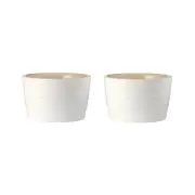 Le Connoisseur Set of 2 Stoneware Ramekin Size 9cm in Red by Baccarat
