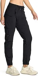 [smawell] Women's Hiking Pants Convertible Lightweight Zip-Off Outdoor Pants Quick Dry Joggers with Pocket
