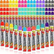 Crtiin 72 Pack Assorted Colors Set of Bingo Daubers in 12 Colors Dot Markers 12 Ml/ 0.4oz Bingo Supplies Dot Paint Markers for Art and Crafts Painting Supplies Drawing Coloring Class Gift