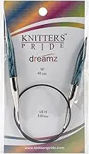 Knitter's Pride-Dreamz Fixed Circular Needles 16", Size 11/8mm, Blue