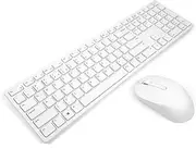 Dell KM5221W Pro Wireless Keyboard and Mouse Set, UK (QWERTY), 2.4GHz, 128-bit AES Encryption, 4000dpi, White