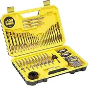 DEWALT DT71563-QZ Combination Drill Bit Set - 100 Pieces - Black Durable Case Included