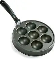 Norpro Nonstick Cast Aluminum Danish Aebleskiver Filled Pancake Pastry Pan New
