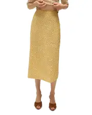 Veronica Beard Allora Embellished Midi Skirt