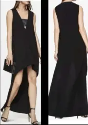 NWT BCBG MAXAZRIA AMARYLLIS SLEEVELESS CUT OUT HIGH AND LOW DRESS SZ L $300