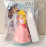 1 BRAND NEW Super Mario Burger King Princess Peach Wind-up Toy & Wii Remote Key