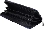 [NIYANGLE] PU Leather Long Zipper Wallet for Women Pattern Clutch Purse Lightweight and Chic Design for Parties and Everyday Use