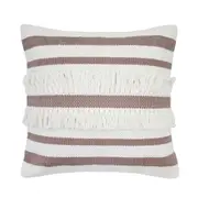 Bambury Home Decor Decorative Tully Cushion 50x50cm Elderberry Cotton Woven