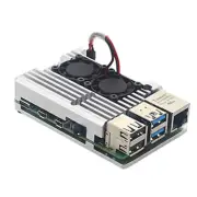 Ultra-thin Armor Case Shell Dual Fan Heatsink For Raspberry Pi 4 Model B 4B C