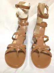Marc Fisher Fawn Gladiator Sandal 9.5 M Medium Brown Leather New w/ Box