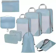 Packing Cube, 9 Set Compression Packing Cubes for Travel, Travel Packing Organis