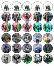 Valorant Edible Cupcake Toppers Birthday Cake Gaming Decorations (2 Sizes)