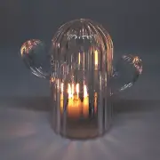 LED Cactus Light Party Night HomeDecor Clear Plastic Batteries Included Fun
