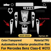 Exquisite For Merceds Benz E CLASS W213 2021-2023 Gearbox Panel Navigation Automotive Interior Screen Protective Film TPU Anti-Scratch B-1 RHD