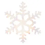 Iridescent Clear Snowflake Hanging 30cm