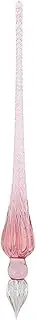 1 Piece of Pink Crystal Glass dip Pen Set, Non-Carbon Ink Fountain Pen, Signature Pen, Writing Tool, soda Lime Glass Pen