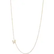 Anzie Diamond Initial Necklace