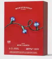 3 Packs Wondershop 100ct Blue Mini String Lights 20' Indoor / outdoor