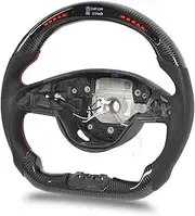 Carbon Fiber LED Display Shift Lights Steering Wheel Compatible With Mercedes‑AMG A45 C43 C63 E63 S63 W205 W213 W222
