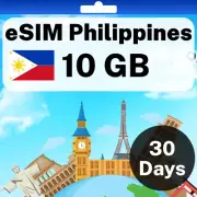 eSIM Philippines - 10 GB - 30 Days - Travel eSIM | QR code activation