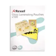 100pc Rexel Laminating Pouches 150 Micron A5 Sheets f/Paper/Documents Protection