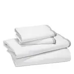 Sky Scalloped Sheet Set, Twin