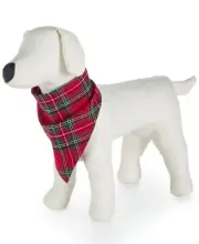 Family Pajamas Pet Brinkley Plaid Pets Bandana Size S/M Color Brinkley Plaid