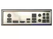 OEM I/O IO Shield For MSI MPG Z390 Gaming Edge AC Rear Motherboard Backplate