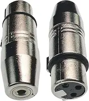 CESS XLR to 3.5mm Stereo Audio Adapter - Connects iPhone, iPad, or Other 3.5mm Devices to Powered Speakers