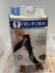 Truform Medical 15-20 mmHg Compression Thigh High Socks Nude Large