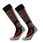 Nevenka Ski Socks for Skiing Snowboarding Outdoor Sports Performance Socks-BlackLightGrey
