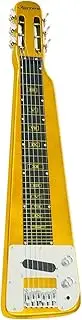 Karrera Guitar 6 String Lap Steel Slide Hawaiian and Blues Music - Metallic Gold