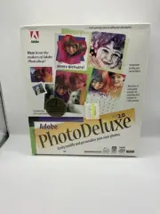 VTG Adobe Photo Deluxe 2.0 For Macintosh MAC OS New Sealed CD-ROM Photoshop Mint