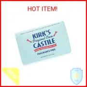 Kirk's Coco Castile Soap, Fragrance Free (Pack of 5)