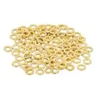 110Pcs Brass Flat Washer, M3 3 x 6 x 1mm Fenders Washers Assortment