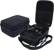 foto-kontor Case Compatible with Sony Alpha 7 II Camera Protective Case Storage Shockproof Water-Repellent Transport Bag with Shoulder Strap and Mesh Compartment Accessories Black