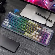 Wireless Gaming Keyboard RGB Backlit Anti-ghosting Keyboard for PC Mac Xbox PS4