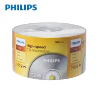 在飛比找蝦皮商城優惠-PHILIPS 飛利浦 CD-R 50 封膜包裝 (PT) 