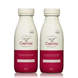 Caprina山羊奶泡澡沐浴乳(原味)800ml/27oz x2瓶★贈壓頭x2★