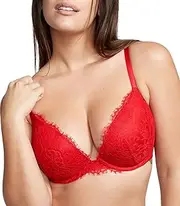 [Victoria's Secret] Smooth with Lace Push Up Bra, Moderate Coverage, Padded, Bras for Women (32A-38DDD)