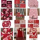 Love Table Runners Stain Resistant Tablecloths Decoration Linen Tablecloth