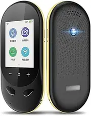 T8S Portable Voice Translator Handheld Interpreter Twoway Real-time Translation Touch Screen 106 Language Translator (Color : White) (Gold) Star of Light Learned extensively FANDIAO