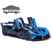 BBURAGO BUGATTI BOLIDE 1/18 DIECAST MODEL CAR GREY BLUE 18-11047