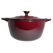 FOOD NETWORK 5 QT ENAMELED CAST IRON DUTCH OVEN FIG