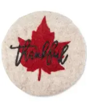 Thirstystone Thankful Leaf Felted Wool Trivet Pack of 3 NEW
