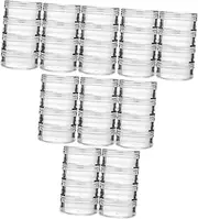 16pcs Transparent Storage Box Moss Decor Small Incense Container Transparent Container Car Perfume Bottle Flake Container Snacks Backpack Keychains Aromatic Perfume Bottle Plastic