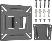 Monitor Wall Mount for Most 14-24" TVs, Universal Camper Small TV Black